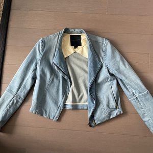 Club Monaco Collections Denim Moto Jacket